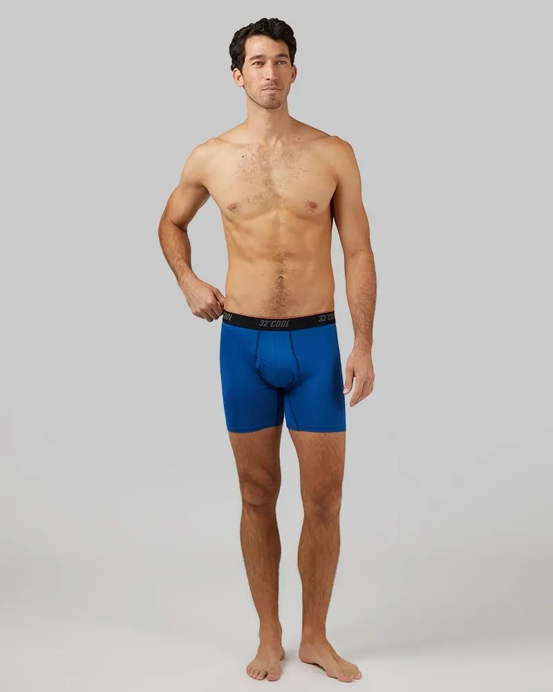 32 Degrees Men??s 4 Pack Cool Active Boxer Brief | Anti-Odor | Quick Drying | 4-Way Stretch