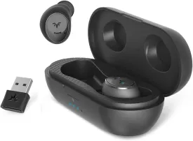 Avantree Ace M10 - Wireless Earbuds for PC Laptop Computer with USB Adapter, Bluetooth 5.2, Noise Cancelling Mic for Clear Calls, Connecting with Phones for Music, aptX Adaptive, 36Hrs