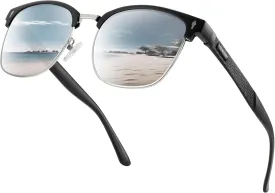 BIRCEN Polarized Sunglasses for Men UV - Protection Classic Shades for Driving Sports Fishing with Al-Mg Metal Frame