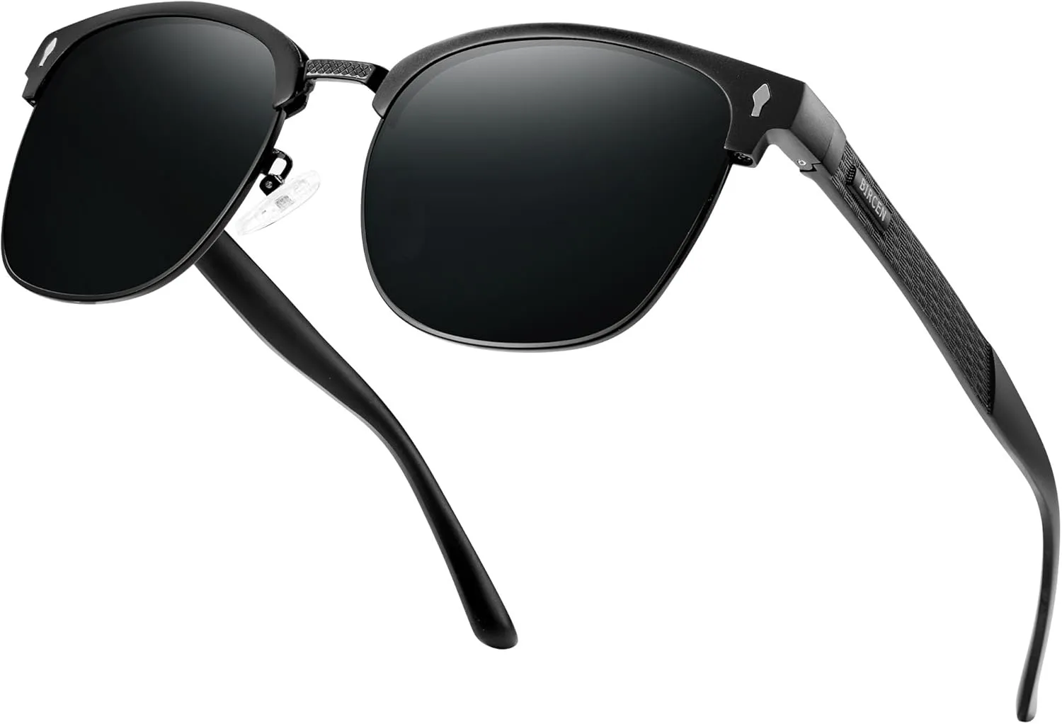 BIRCEN Polarized Sunglasses for Men UV - Protection Classic Shades for Driving Sports Fishing with Al-Mg Metal Frame