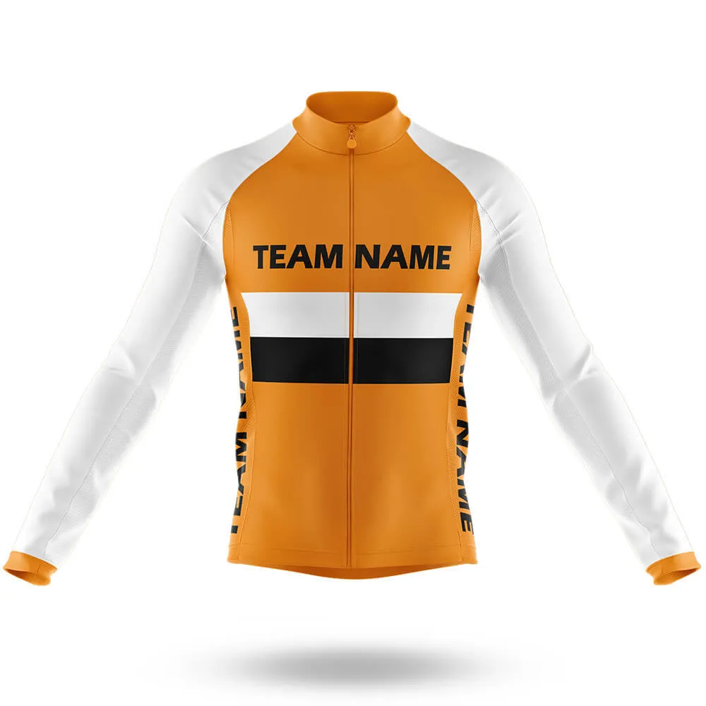 Custom Team Name M2 Orange - Men's Cycling Kit