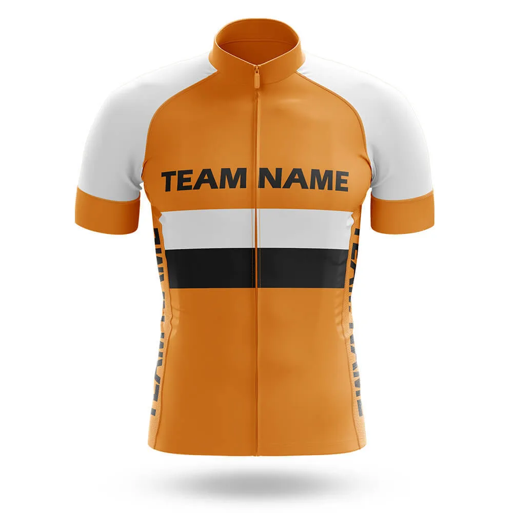 Custom Team Name M2 Orange - Men's Cycling Kit