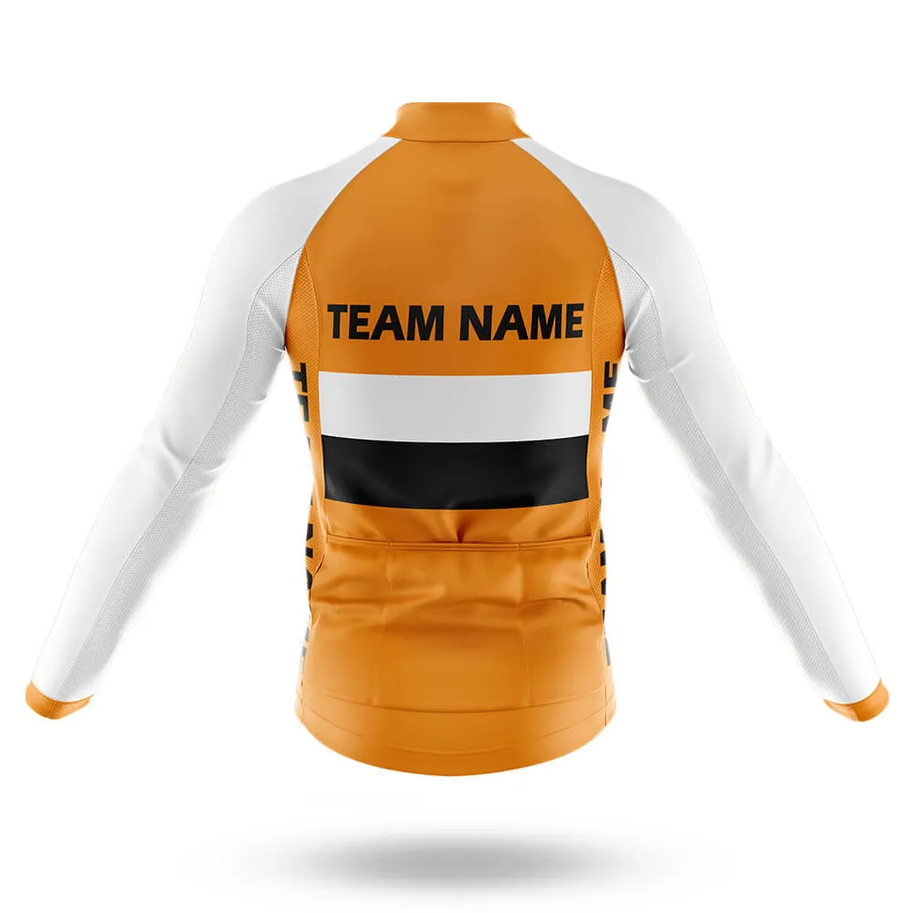 Custom Team Name M2 Orange - Men's Cycling Kit