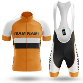 Custom Team Name M2 Orange - Men's Cycling Kit