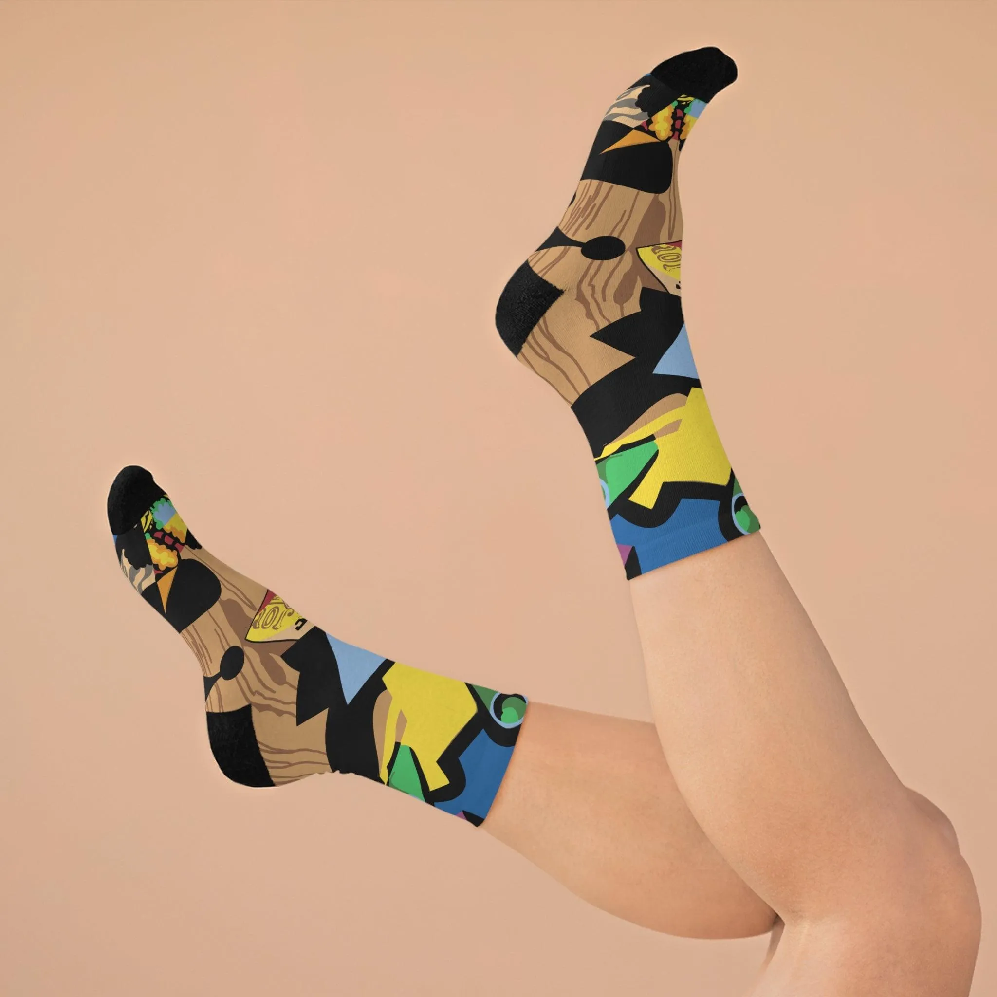 Guitar Abstract Socks