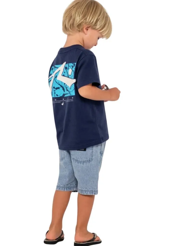Manila Folder Denim Elastic Short Runts