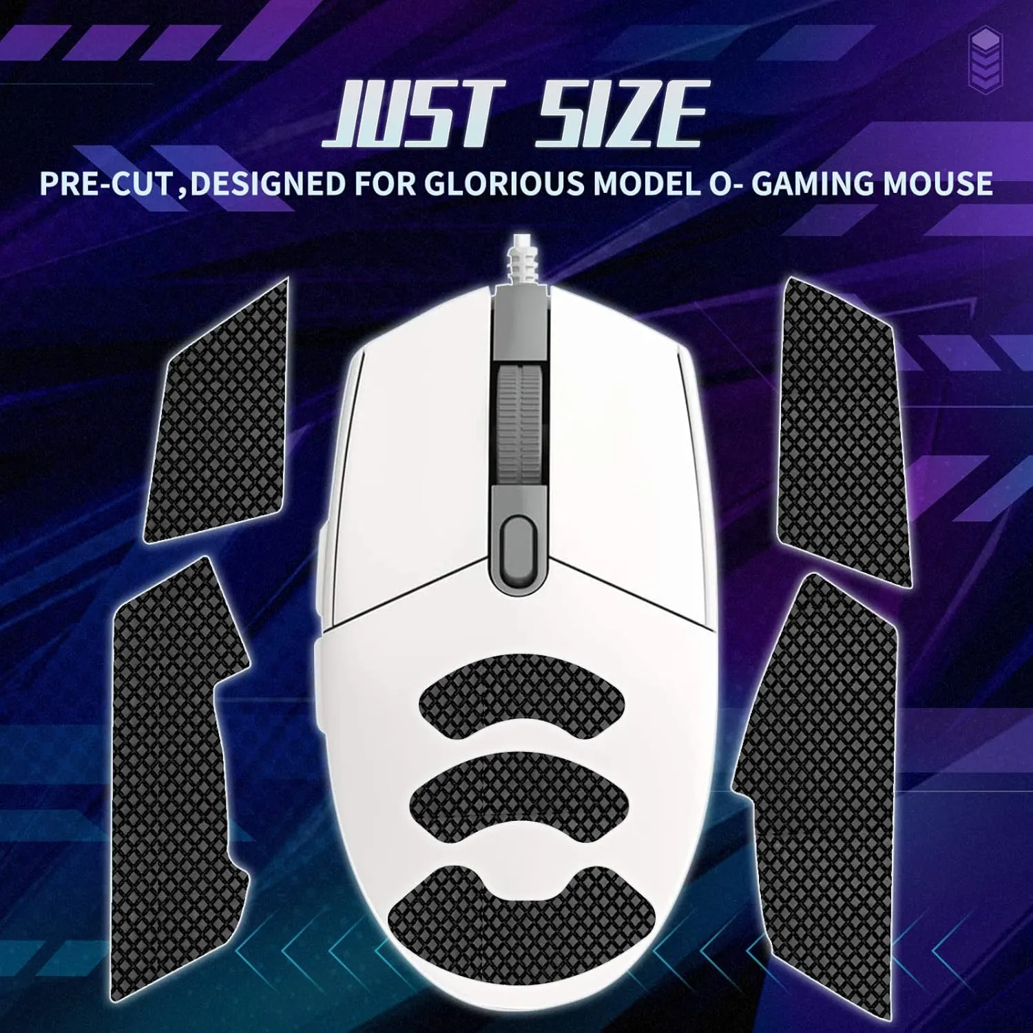 Mouse Anti Slip Grip Tape Compatible with Logitech G102 / G203 / G304 / G305 / G Pro Wired Gaming Mouse, Palm Sweat Absorption, Thin 0.5mm, Cut to Fit, Easy to Apply, Mouse Skin