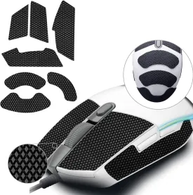 Mouse Anti Slip Grip Tape Compatible with Logitech G102 / G203 / G304 / G305 / G Pro Wired Gaming Mouse, Palm Sweat Absorption, Thin 0.5mm, Cut to Fit, Easy to Apply, Mouse Skin