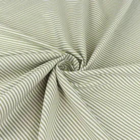 Yarn Dyed Cotton - Green Stripe